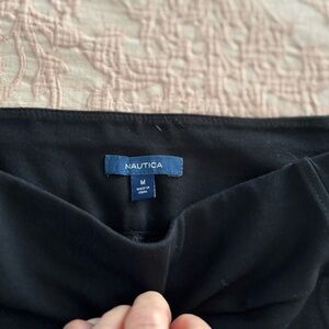 Nautica Classic Black pants pull up‎ 30 x 24 ankle pants